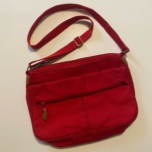 Vintage Sarnè Young Eagles Red Crossbody Bag